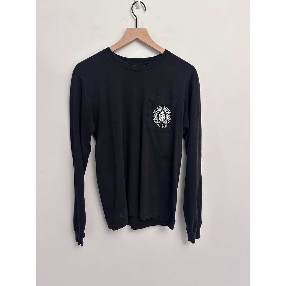 Chrome Hearts USA Flag Pocket Long-
Sleeve Black  Medium Authentic